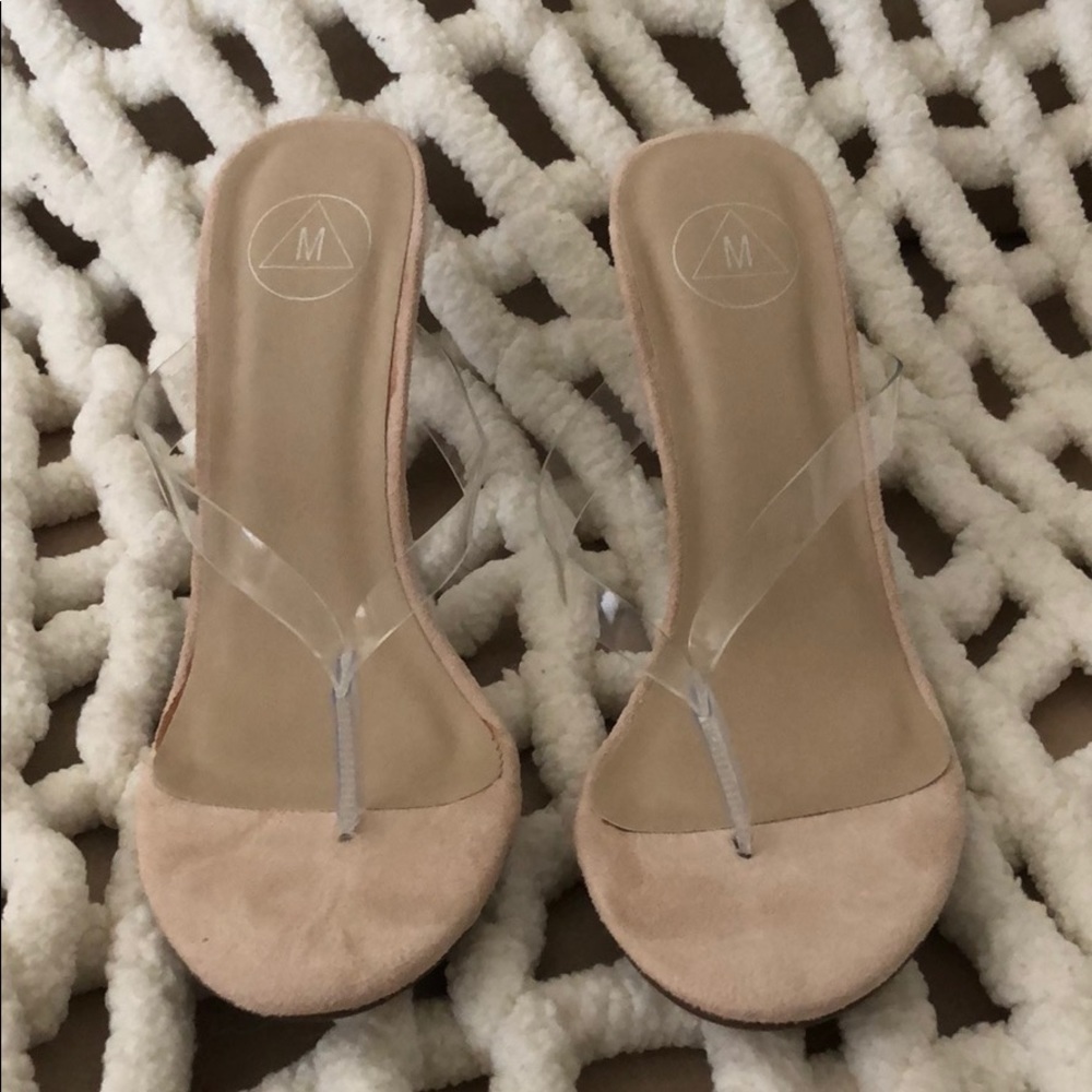 Missguided Clear Thong Wedge